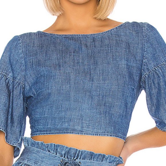 Ladder Back Denim Top BCBG Generation - Picture 3 of 8